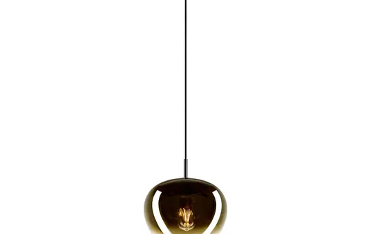 SLV 1007880 Indoor Pendelleuchte PANTILO CONVEX E27, max. 40 W, Pendellänge 250 cm | gold | ⌀ 29 cm