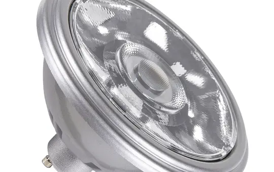 SLV 1005275 LED-Leuchtmittel QPAR111, GU10, 12,5 W, 2700K, CRI90, 10° | silber