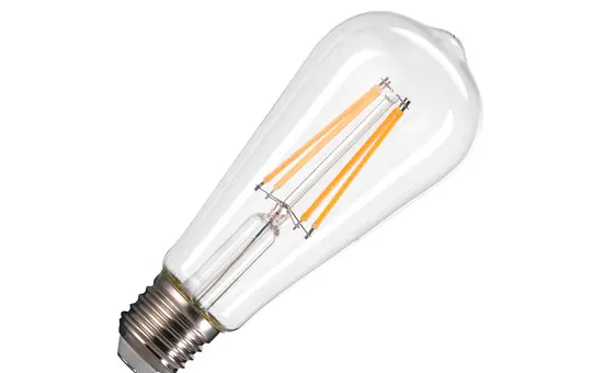 SLV 1005268 LED-Leuchtmittel ST58, E27, 7,5 W, 2700K, CRI90, 320° | transparent