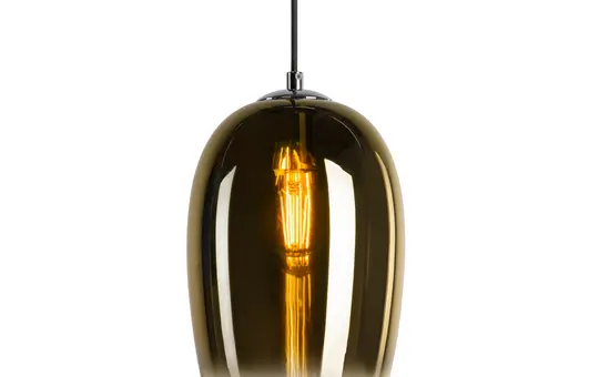 SLV 1006403 Pendelleuchte PANTILO OVAL E27, 15 W, Pendellänge 250 cm | gold | ⌀ 18 cm