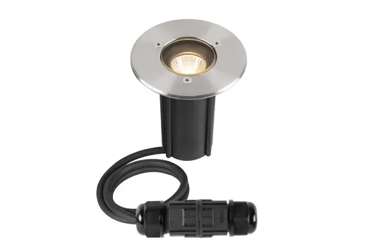 SLV 1007680 Bodeneinbauleuchte DASAR S rund, 4W, 3000K, 24°, IP67, zylindrisch | anthrazit