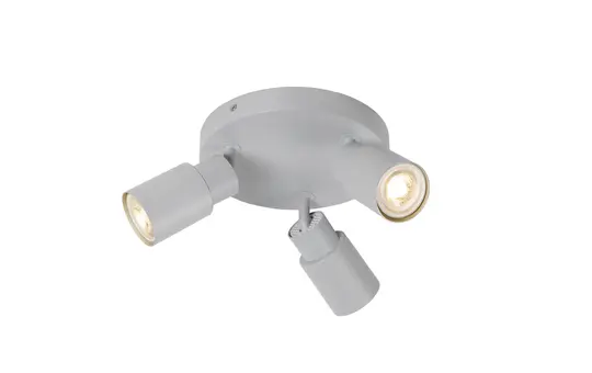 SLV 1008335 Wand- und Deckenaufbauleuchte PURI 2.0 Tube rund, 3x max. 6 W, GU10 | grau