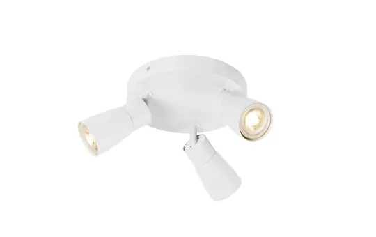 SLV 1008342 Wand- und Deckenaufbauleuchte PURI 2.0 Dome rund, 3x max. 6 W, GU10 | weiß