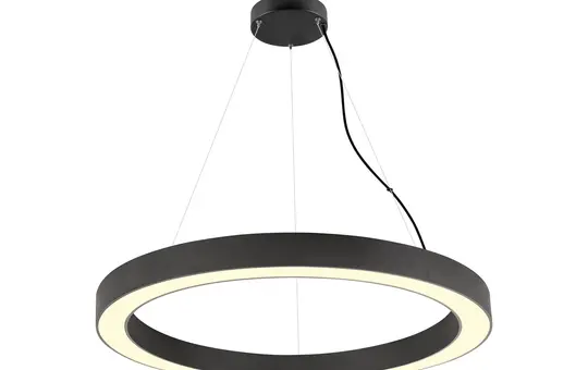 SLV 1008595 Pendelleuchte MEDO RING Pendellänge 300 cm, 3000/4000K, 110°, PHASE | schwarz | ⌀ 90 cm