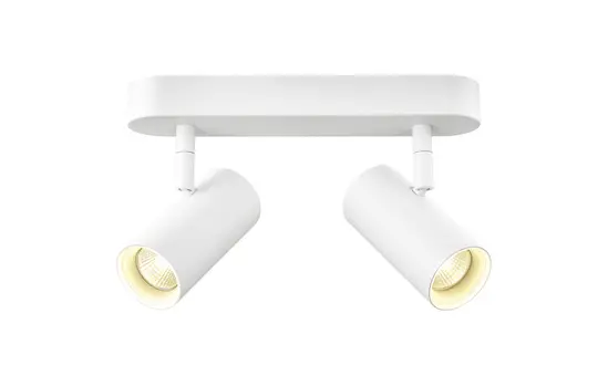 SLV 1008710 Wand- und Deckenaufbauleuchte NOBLO double, rund, 3000K, 12 W, PHASE, 32° | weiß