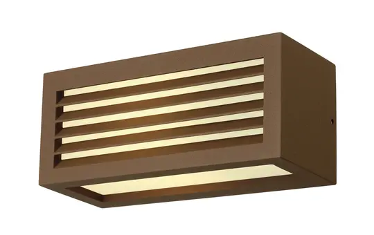 SLV 232497 Outdoor Wandleuchte BOX-L TC-(D,H,T,Q)SE, IP44, eckig, max. 18 W | rost