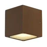 SLV 232537 Outdoor Wandleuchte SITRA CUBE TCR-TSE, IP44, max. 18 W | rost