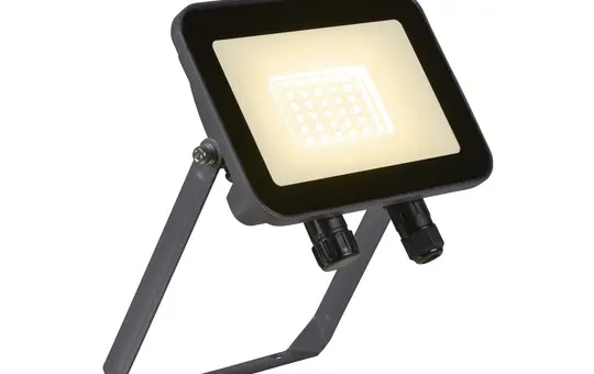 SLV 1006192 Wand- und Deckenaufbauleuchte FLOODI 30 W, 3000K, 100° | anthrazit/transparent | 16 x 22,3 cm