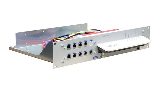 WANTEC 2092 Montagewinkel 19 Zoll für FritzBox 2 HE, FritzBox 7590