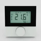MÖHLENHOFF 135196a Raumbediengerät Display, Feuchtesensor, Designscheibe | weiß