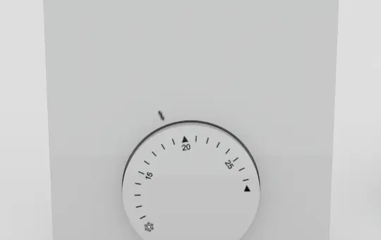 MÖHLENHOFF 130225 Raumtemperaturregler Alpha Analog 24 V, 1-5 Skala, Heizen/Kühlen