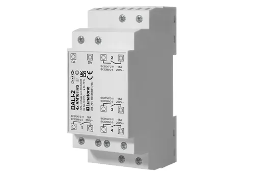 LUNATONE 86456881-HS DALI-2 DT7 Schaltaktor 4-fach, Hutschiene