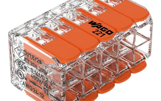 WAGO 221-420 Verbindungsklemme Serie 221 10-fach