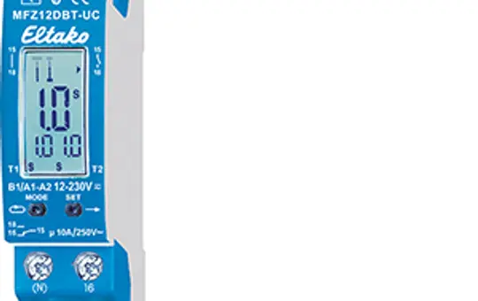 ELTAKO 23001003 Multifunktions-Zeitrelais 1 Wechsler, Display und Bluetooth