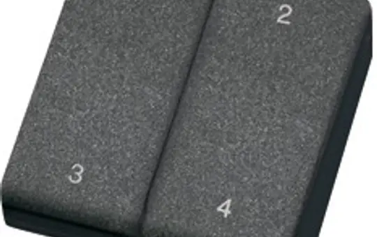ELTAKO 30000090 Funk-Minihandsender für Schlüsselanhänger, lasergraviert 1+2+3+4 | weiß