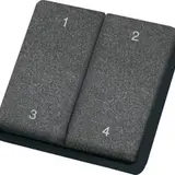 ELTAKO 30000230 Funk-Minihandsender lasergraviert 1+2+3+4 | weiß