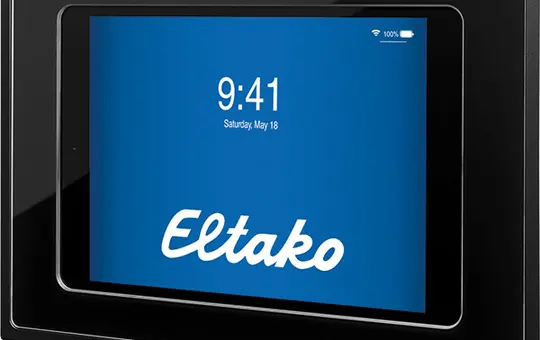 ELTAKO 30000098 Dockingstation für iPads 10,9 Zoll, Ladefunktion | schwarz eloxiert