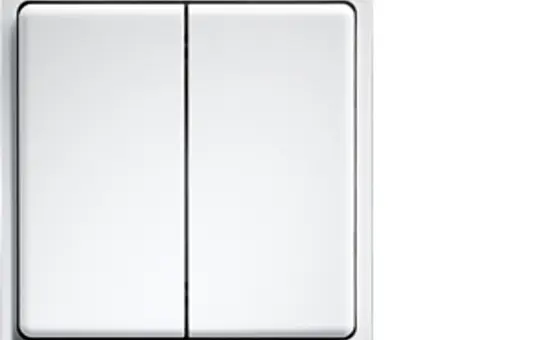 ELTAKO 30000265 Funk-Minitaster mit Doppelwippe | reinweiß glänzend