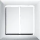 ELTAKO 30000596 Friends of Hue-Funktaster 2-fach | reinweiß glänzend