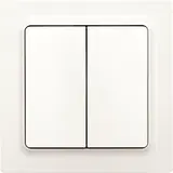 ELTAKO 30055762 Wipptaster 2 Schließer, mit Doppelwippe | polarweiß matt