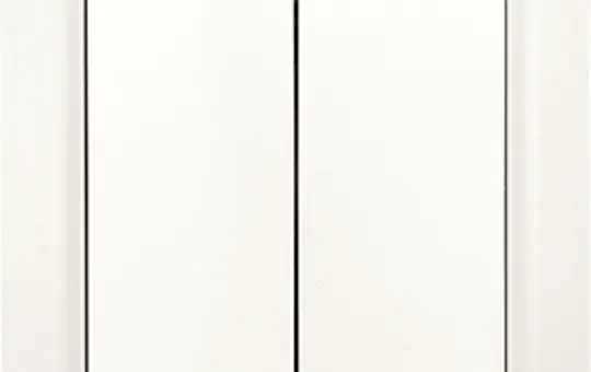 ELTAKO 30055762 Wipptaster 2 Schließer, mit Doppelwippe | polarweiß matt