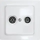 ELTAKO 30055838 Antennenabdeckung 2-fach | reinweiß glänzend