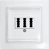 ELTAKO 30055841 Netzwerkabdeckung 3-fach | polarweiß matt