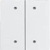 ELTAKO 30055928 Doppelwippe im E-Design55 ungraviert, für Bustaster | polarweiß matt