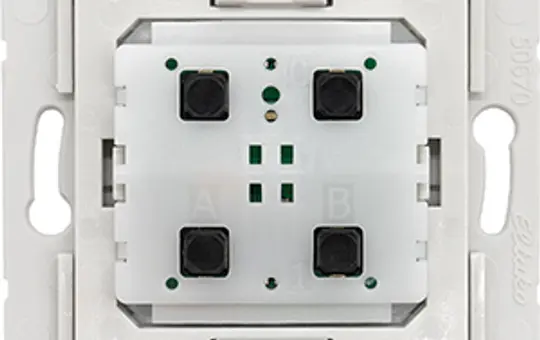 ELTAKO 30999004 EnOcean Funktaster-Einsatz 4 Kanal | grau