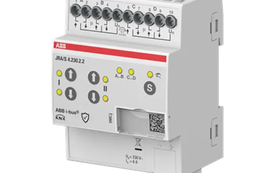 ABB JRA/S4.230.2.2 KNX-Jalousieaktor 230 V 4-fach, manuelle Bedienung