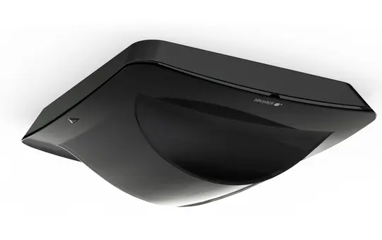 STEINEL 082055 Präsenzmelder Hallway UP, COM1, IP20, 360° | schwarz | 25 x 3 m