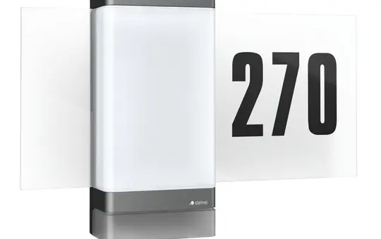 STEINEL 067205 LED-Außenleuchte L 270 digi SC 7,8 W, 637 lm, IP44, Bewegungsmelder, Bluetooth | anthrazit