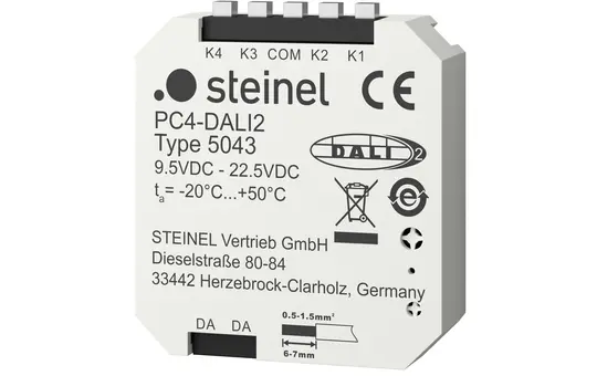 STEINEL 082123 DALI2 Tasterkoppler PC4-DALI-2 | weiß