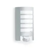 STEINEL 657918 LED-Außenleuchte L 12 S 60 W, IP44, Bewegungsmelder | silber