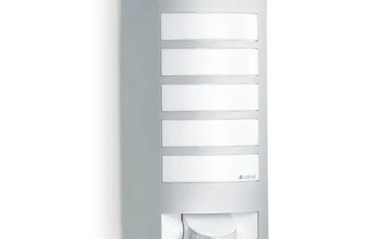 STEINEL 657918 LED-Außenleuchte L 12 S 60 W, IP44, Bewegungsmelder | silber