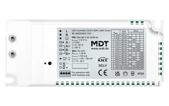 MDT RF-AKD230CC.02S KNX-RF+LED Controller Secure 2-fach, 30 W
