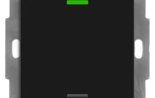 MDT RF-TAL55T106.01S KNX-RF+ Taster Light 55 Secure m. Temp. 1-fach, neutral | schwarz matt