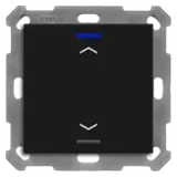 MDT RF-TAL55T106.A1S KNX-RF+ Taster Light 55 Secure m. Temp. 1-fach, Pfeile | schwarz matt