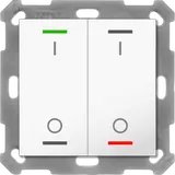 MDT RF-TAL55T202.B1S KNX-RF+ Taster Light 55 Secure m. Temp. 2-fach, IO | reinweiß glänzend