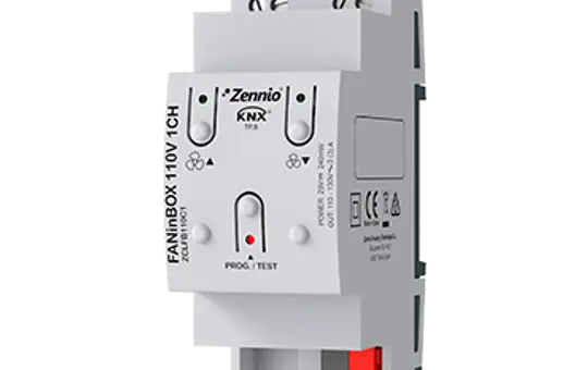 ZENNIO ZCLFB110C1 Controller f. Deckenventilatoren 3-Stufen,  110 V AC