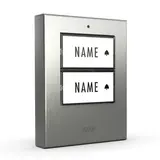 M-E 41424 Klingeltaster 2-fach, beleuchtet | edelstahl gebürstet