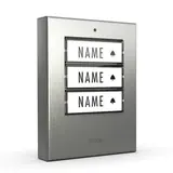 M-E 41428 Klingeltaster 3-fach, beleuchtet | edelstahl gebürstet