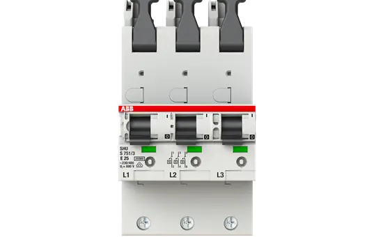 ABB S751/3-E25 Hauptleitungsschutzschalter Typ E 25 A, Sammelschiene