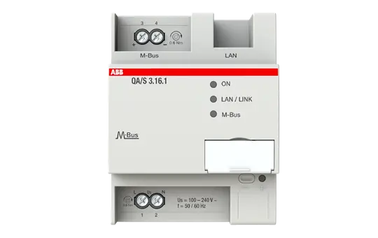 ABB QA/S3.16.1 KNX-Energie-Analyzer M-Bus, 16 Teilnehmer, REG
