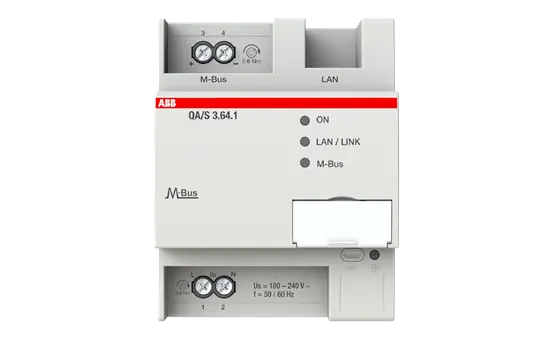 ABB QA/S3.64.1 KNX-Energie-Analyzer M-Bus, 64 Teilnehmer, REG