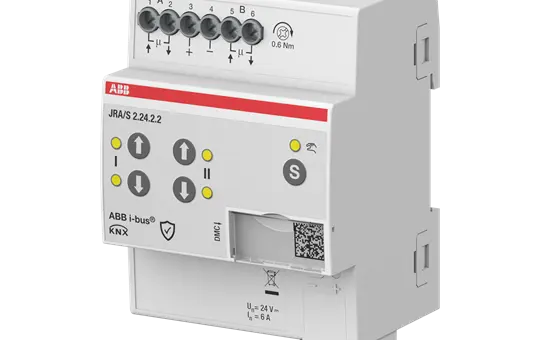ABB JRA/S2.24.2.2 KNX-Jalousieaktor 24 V 2-fach, manuelle Bedienung