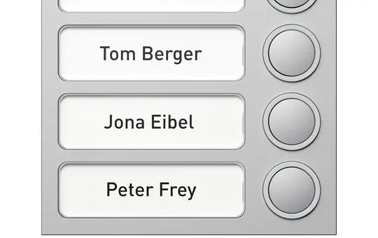 RITTO 1875420 Portier Außenstationsmodul Tastenmodule 4-fach | silber