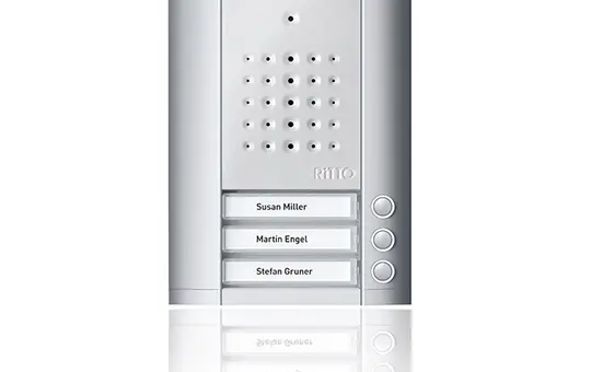 RITTO 1840320 Entravox Türstation 3-fach | silber eloxiert