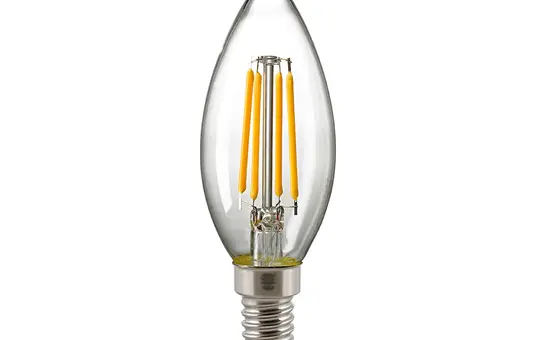 SIGOR 6132501 LED-Filamentlampe Kerze E14 dimmbar 2,5 W | klar