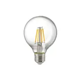 SIGOR 6147201 LED-Filamentlampe Globe E27 dimmbar 7 W | klar | 80 mm